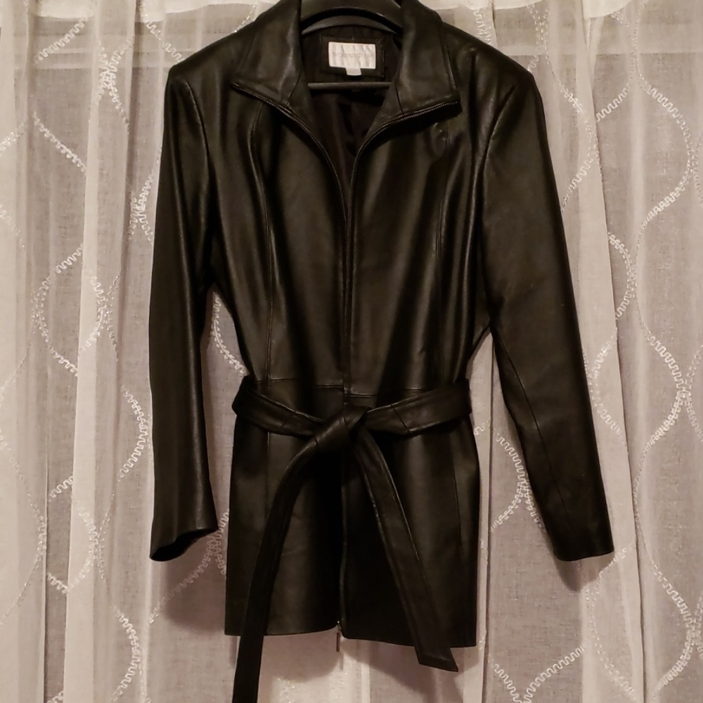 Genuine Leather womans coat